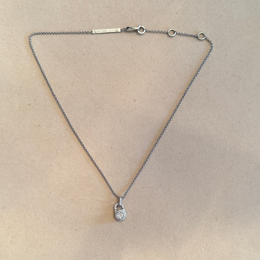 Michael Kors vintage lock necklace
